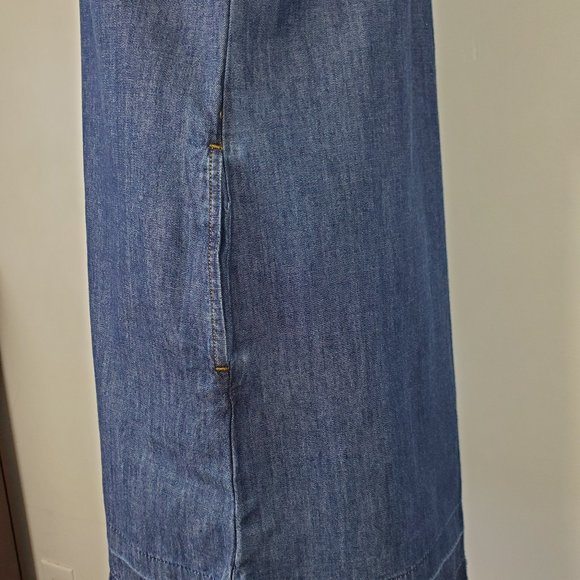 Sanctuary "Modern Desert" Faith Wash Denim Jean Shift Dress With Pockets NWT S - Picture 7 of 15